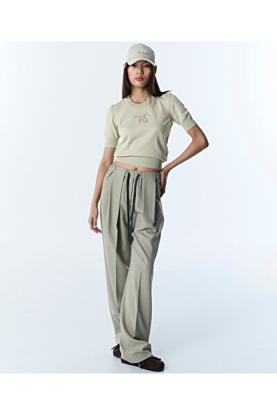 Twist KONTRAST BAĞCIKLI WIDE LEG PANTOLON