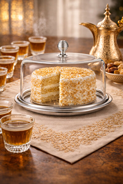 Dania ✨ Stainless steel serving dish with glass lid – 34 cm diameter | Perfec...