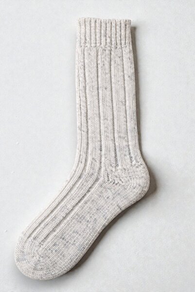 Fanilam Fuzzy Pattern Winter Extra Thick Wool Men's Socks 2-Piece Soft Textur...