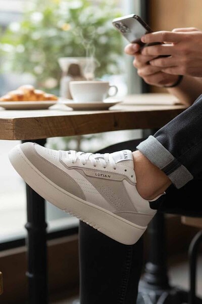 Lufian Isaac Men's Sneaker Shoes 112230252White