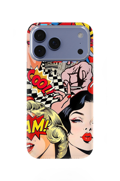 lelia حافظة هاتف شفافة متوافقة مع هاتف iPhone 17 Pro مطبوع |   المجموعة: كروم...