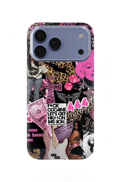 lelia حافظة هاتف شفافة متوافقة مع هاتف iPhone 17 Pro مطبوع |   المجموعة: كروم...