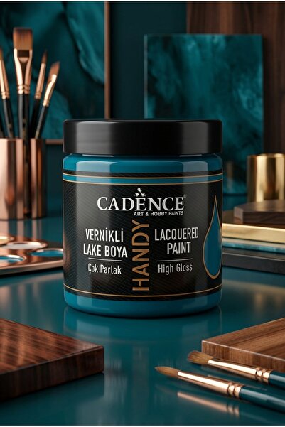 Cadence Handy Lake Parlak L025 Koyu Turkuaz 250 ml Boya Tüm Yüzeyler İçin Kok...