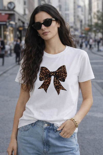 bb butik basic bumbac 100% bumbac moale cu imprimeu Tricou K3007