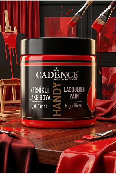 Cadence Handy Lake Parlak L017 Scarlet Kırmızı 250 ml Boya Tüm Yüzeyler İçin ...