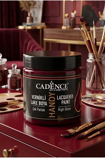 Cadence Handy Lake Parlak L020 Bordo 250 ml Boya Tüm Yüzeyler İçin Kokusuz Ve...