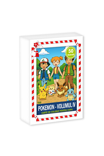Legendary Gifts Martisor de colorat, format A6 in cutie, model: Pokemon
