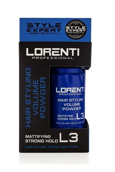 LORENTİ بودرة تصفيف الشعر، تثبيت قوي غير لامع، L3، 30 غرام