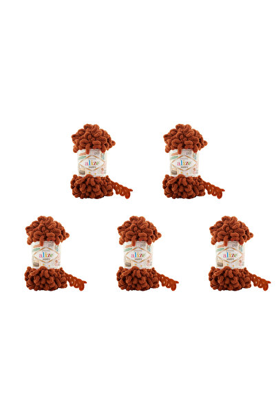 Alize 5 قطع من خيوط الصوف التركي المنتفخة 597 المصنوعة من البوليستر الدقيق، و...