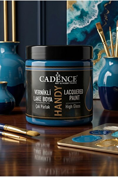 Cadence Handy Lake Parlak L028 Deniz Mavi 250 ml Boya Tüm Yüzeyler İçin Kokus...
