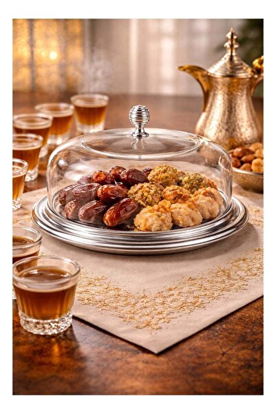 Dania ✨ Stainless steel serving dish with glass lid – 26.6 cm diameter | Perf...