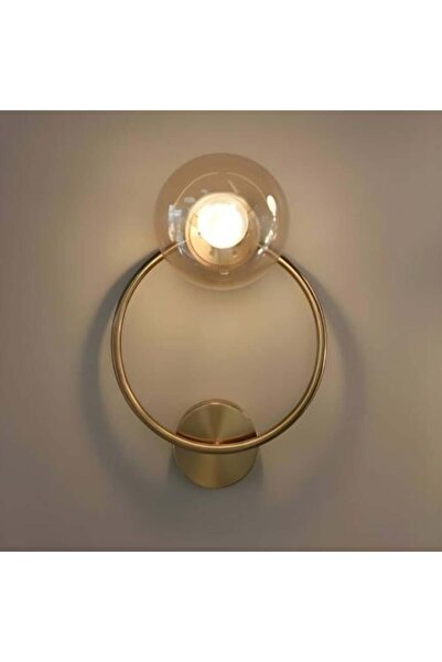 BAB Modern Golden Wall Sconce with Glass Ball