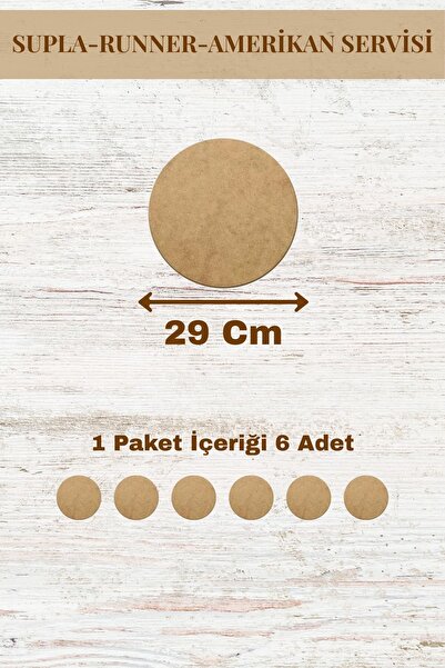 lexi Supla American Service Runner MDF 3 mm Grosime 50 Opțiuni de dimensiune ...