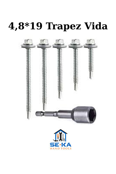 SEKA HAND TOOLS 4,8*19 Trapez Vida 25adet