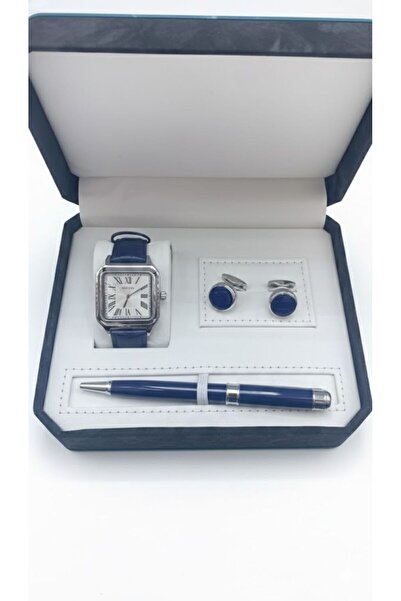 Boutique Luxury men's accessory set (blue and silver)
