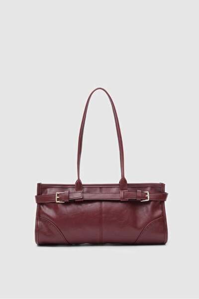 Genel Markalar Enyola Vintage Baget Çanta Bordo