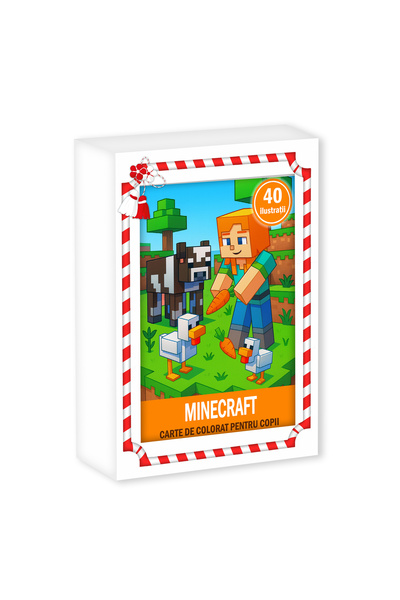 Legendary Gifts Martisor de colorat, format A6 in cutie, model: Minecraft