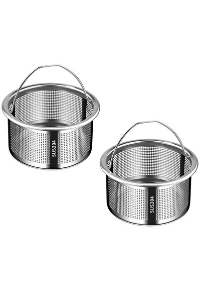 Bukela Stainless steel drain filter - silver 304 steel perforated / 4cm high ...