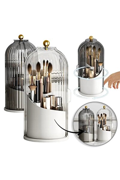 OEM Organizator de pensule de machiaj, canelat, rotativ la 360 de grade