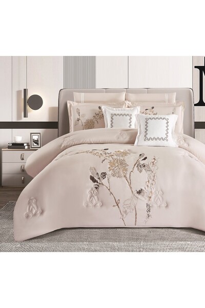 alzawia Plain double bed sheet, microfiber summer fabric, cool material, 8 pi...