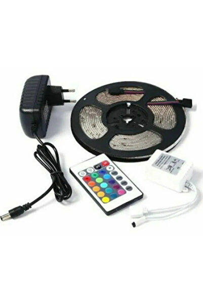 OEM Kit Banda LED STRIP 3528 RGB 5 metri multicolor telecomanda