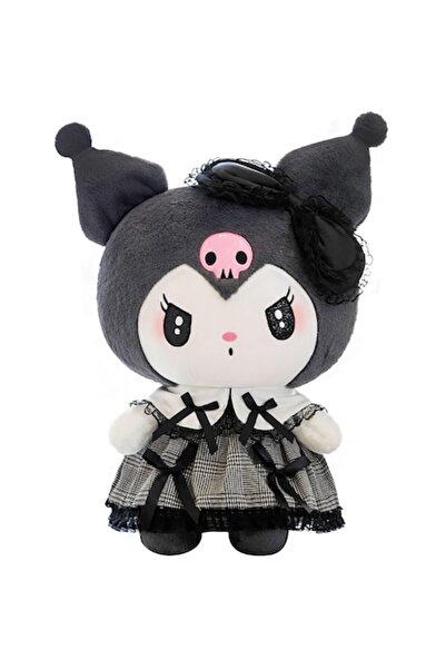 OEM Jucărie de pluș Virtual Trend®, Kuromi, 23 cm, negru, alb