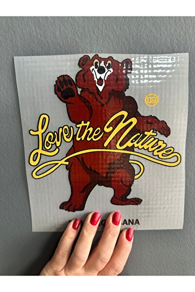 Gönülden Tasarım Iron-On Brown Bear Transfer Print Arma 22X20 cm