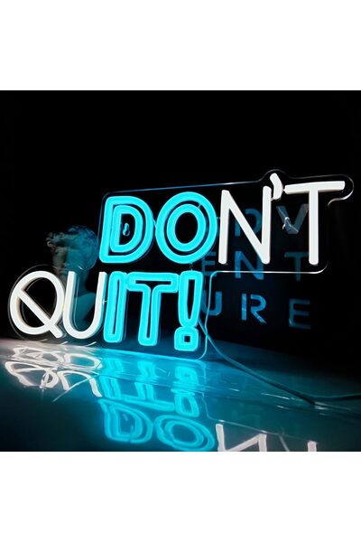 Slasa Don’t Quit – DO IT LED Neon Sign 20x40 cm Multicolor Acrylic Decor