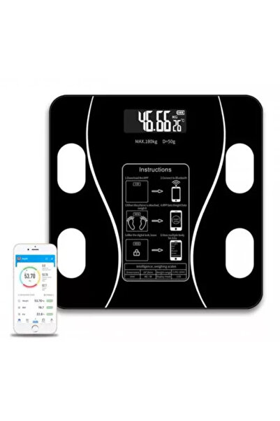 OEM Cantar Corporal Cu Ecran Digital Iluminat, Aplicatie Smart, Compatibil An...