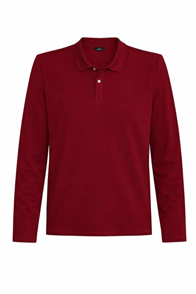 Tudors Men's standard fit relaxed cut cotton soft textured plain pique long s...