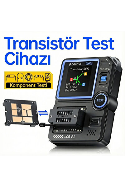 FNIRSI LCR-P1 Çok Fonksiyonlu Transistör Test Cihazı