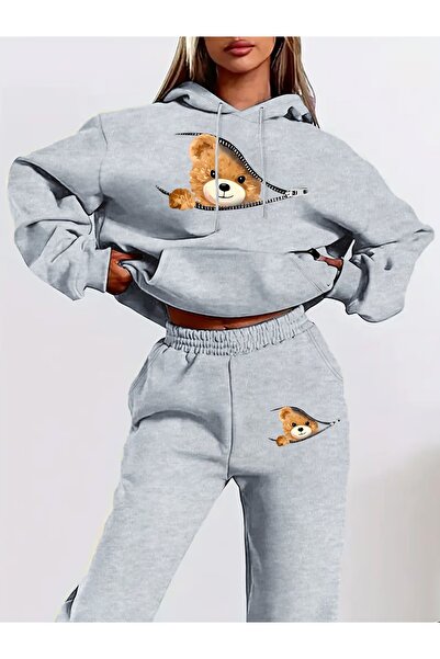 ship master Unisex Hooded Tracksuit Set 100% Cotton Alphabet Printed Hoodie a...