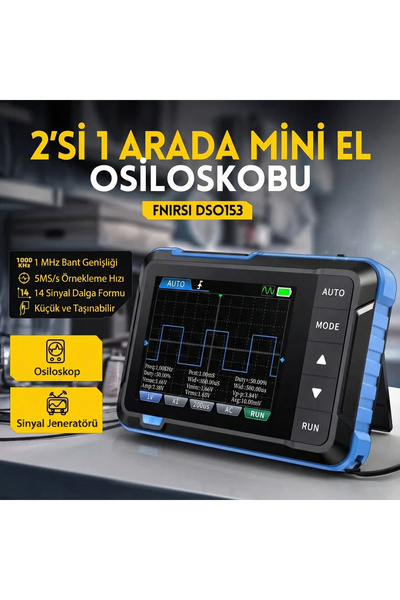 FNIRSI DSO-153 2in1 Mini Dijital Osiloskop ve Sinyal Jeneratörü