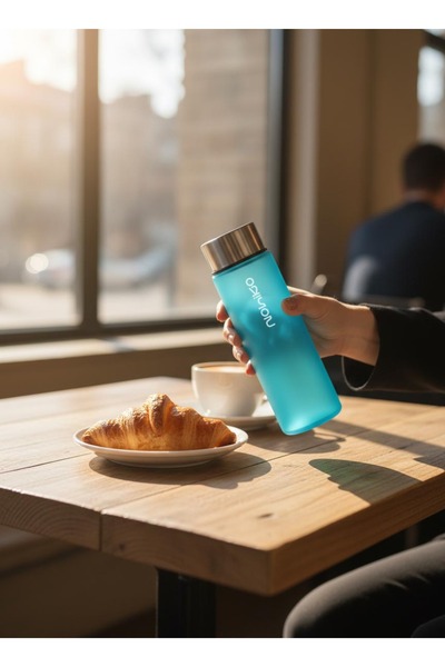 Nohiko Glass Flask 550 ml – Water Flask |   Leak-Proof & Bpa Free |   Premium...