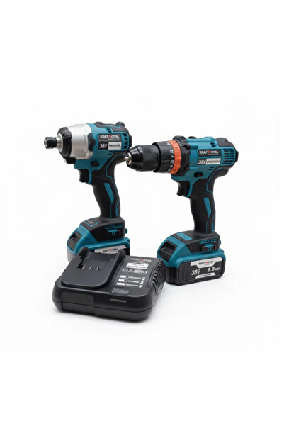 OEM Impact Driver + Cordless Screwdriver Set 48V, 8Ah – Brushless Motor, 2 Ba...