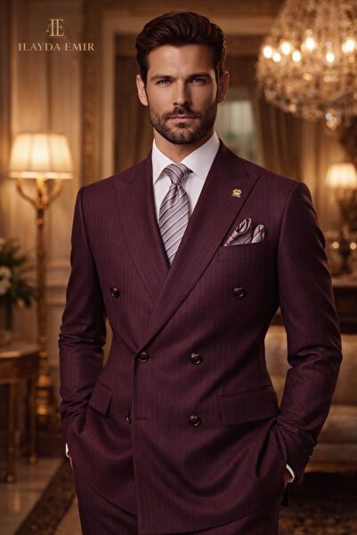 ilayda emir بأزرار على الجهتين ، ياقة كيرلانجتش، 6 دروب، سليم فيت، 6 أزرار، ب...