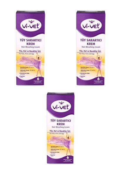 Vi-vet Vivet Tüy Sarartıcı Krem 70ml + 35 ml × 3 ADET