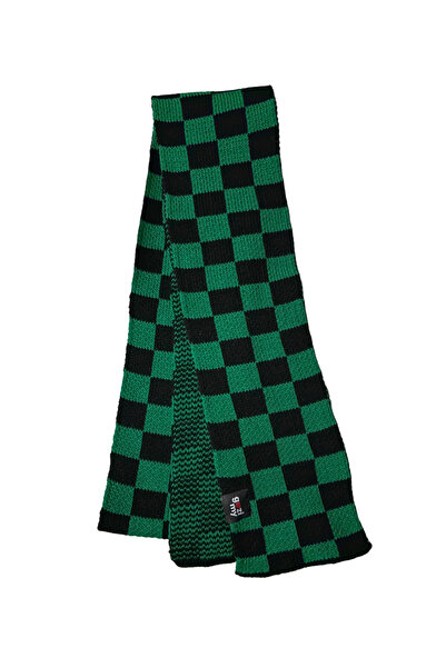 gozimy Satranç Desen Uzun Atkı