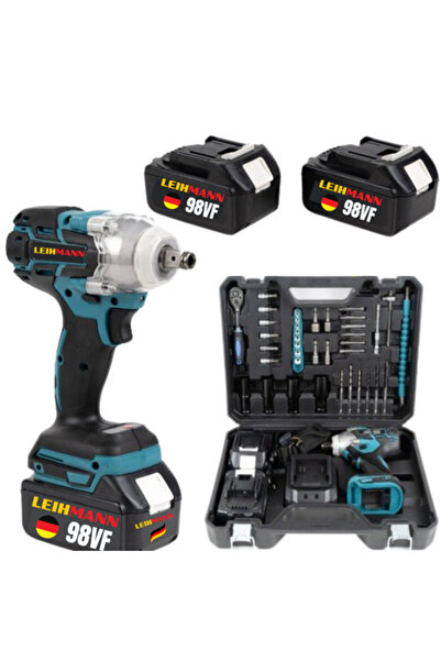 OEM LEIHMANN 98VF impact drill/gun with 2 batteries and 40 accessories