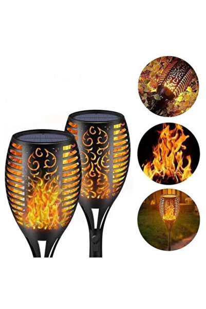 OEM Lampa solara tip torta cu efect flacara 51,5 cm