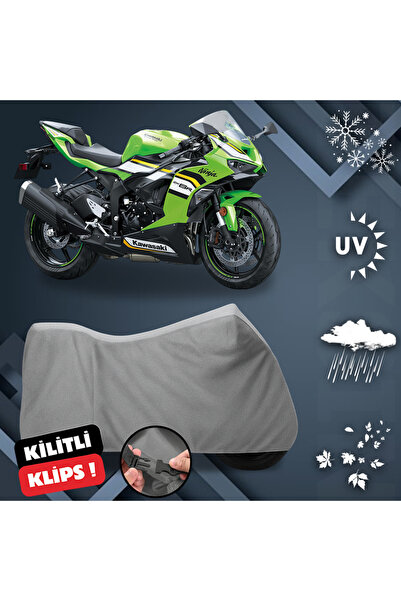 ULTRASHOP KAWASAKİ NİNJA ZX-6 R Su Geçirmez Motosiklet Brandası 4 Mevsim Koru...