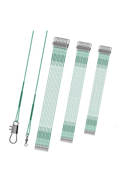 Bukela خيط صيد أخضر، 30 قطعة - 20 سم + 25 سم + 30 سم