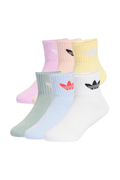 adidas Kc7916-U Kids Socks 6 Pairs White