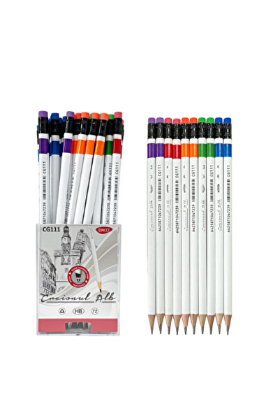 daço Creion negru DACO cu radieră, corp alb CG111