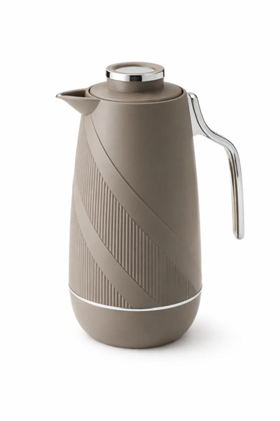 Urbanza Modern Insulated Serving Flask with Textured Body and Sleek Handle fo...