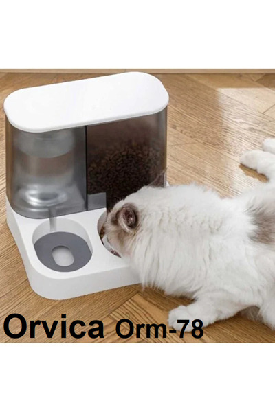 ORVİCA 2'si 1 Arada Evcil Hayvan Kedi Ve Köpek Mama Ve Su Kabı