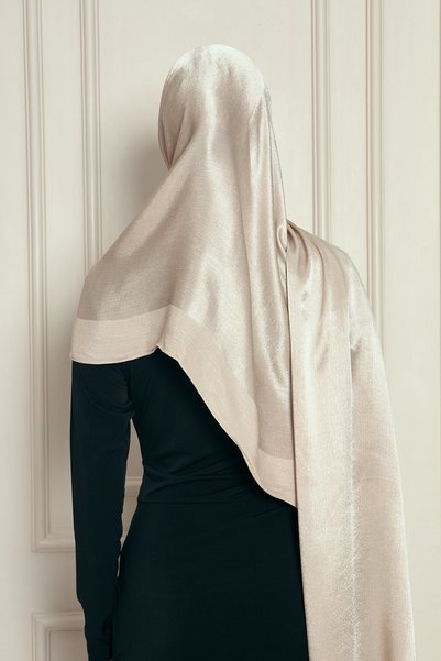 Gigiscarfs Veine Premium Viscose Shawl – Natural Crinkle Texture, Shimmering, Flowy, Stylish and Elegant Posture – Chickpea -