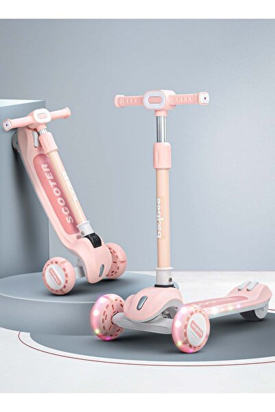 BAYBEE سكوتر كروز للأطفال، سكوتر ذكي قابل للطي مع مقبض قابل لتعديل الارتفاع (...