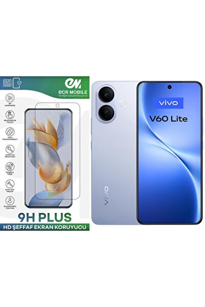 Ecr Mobile Vivo V60 Lite ile Uyumlu HD Şeffaf 9H Nano Ekran Koruyucu