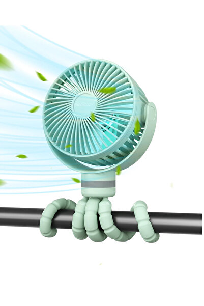 Momcozy Ventilator portabil multifuncțional la 360 de grade pentru cărucior M...